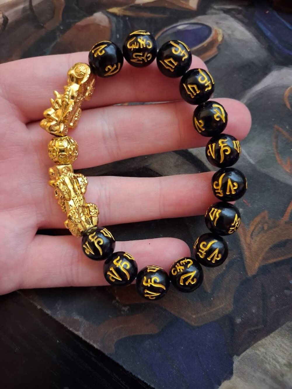 Asian style beaded bracelet
